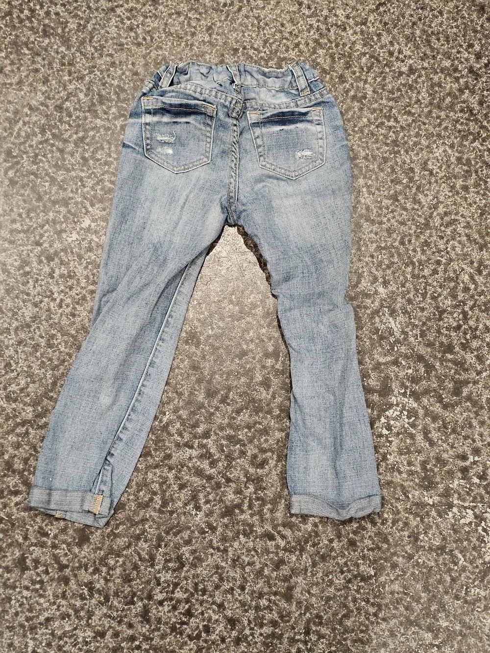 Hannah Banana Light Blue Distressed Kids Jeans